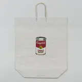 Campbell's Tomato Soup Can Shopping Bag by Andy Warhol, 1964, screenprint, sold Jun 2020