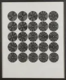 Ohne Titel (5 x 5 Kreise) by Ludwig Wilding, 1967, screenprint, sold Jun 2020