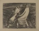 Panischer Schrecken by Ernst Barlach, 1928, lithograph, sold Dec 2019