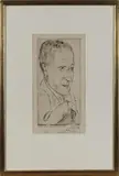 Bildnis Reinhard Piper by Max Beckmann, 1920, drypoint, sold Dec 2019