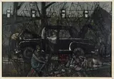 Das Picknick by Emil Scheibe, 1959, oil on board, sold Dec 2019