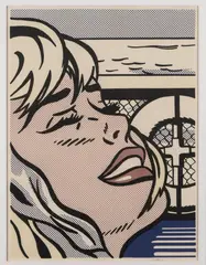 Shipboard Girl by Roy Lichtenstein, 1965, pencil, sold Dec 2019