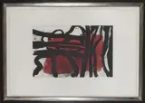 Ohne Titel (Abstrakte Komposition), 6/1966 by Emil Schumacher, aquatint, sold Dec 2019