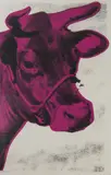 Cow' (Wallpaper La Biennale) by Andy Warhol, 1976, screenprint, sold Dec 2019