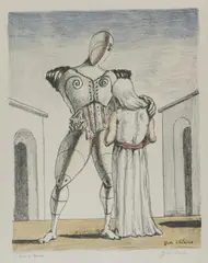 Ettore e Andromaca I by Giorgio de Chirico, 1969, lithograph, sold Sep 2019