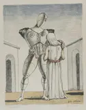 Ettore e Andromaca I by Giorgio de Chirico, 1969, lithograph, sold Sep 2019