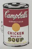 Campbell´s Soup Chicken with rice by Andy Warhol, 1980, lithograph, sold Jun 2019