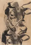 Wallpaper 'Cow'(Probedruck), wohl 1976/1978 by Andy Warhol, screenprint, sold Jun 2019