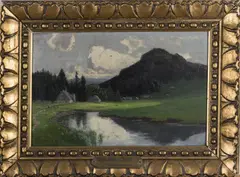 Klein Iser und Buchburg' (Jizerka und Bukovec), 20. Jahrhundert by Carl Ernst Morgenstern, oil on board, sold Dec 2018