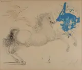 Pegasus' aus der Serie 'Mythologie by Salvador Dalí, 1963, drypoint, sold Dec 2018