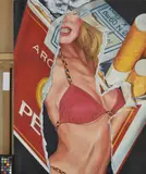 Peer by Fritz Köthe, 1985, Acryl auf Leinwand, sold Dec 2018