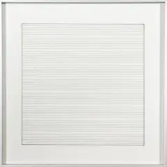 Paintings and drawings 1974-1990 by Agnes Martin, 1991, lithograph, sold May 2018