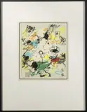 Ohne Titel (Abstrakte Komposition) by Rolf Cavael, 1978, mixed media, sold May 2018