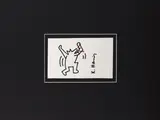 Ohne Titel (Dancing Man) by Keith Haring, 1980, drawing, sold Dec 2017