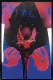 Ohne Titel (Abstrakte Komposition in Rot, Blau und Schwarz) by Otto Piene, 1972, screenprint, sold Dec 2017