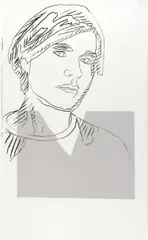 Self-Portrait' (Wallpaper) by Andy Warhol, 1978, screenprint, sold Dec 2017
