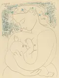 Mutter und Kind by Pablo Picasso, 1963, lithograph, sold May 2017