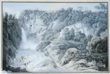 Vue de la Grotte de Neptune a Tivoli', 19. Jahrhundert by Filippo Giuntotardi, watercolor, sold May 2017