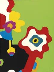 Ohne Titel by Otmar Alt, 1970, screenprint, sold May 2017