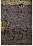 Grosser Regen I by Horst Janssen, 1961, woodcut, sold May 2017