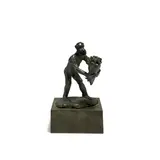 Ohne Titel (Affe mit Rosen) by Jörg Immendorff, 2006, bronze, sold May 2017