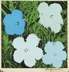 Flowers by Andy Warhol, 1964, screenprint, sold May 2017