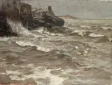 Küstenlandschaft', 20. Jahrhundert by Carl O’Lynch of Town, oil on canvas, sold Dec 2016