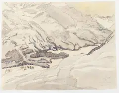 Blick auf den See by Erich Heckel, 1961, watercolor, sold Dec 2016