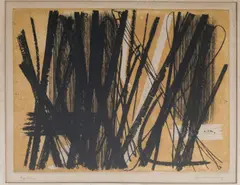 Komposition 5 by Hans Hartung, 1953, aquatint, sold Dec 2016
