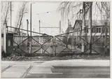 Firma Hoechst - Köln Knapsack - Altes Gleisanschlusstor by Tata Ronkholz, 1983, pencil, sold Dec 2016