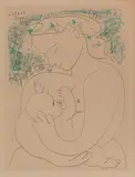 Ausstellungsplakat aus der Edition 'Les peintres témoins de leurs temps', Paris by Kees van Dongen, 1964, lithograph, sold Dec 2016