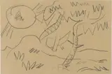 Künstlerpostkarte 'Landschaft mit Bäumen by Franz Radziwill, 1921, pencil, sold Jun 2016