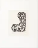 Ohne Titel, 1961 (Platte) by Claes Oldenburg, 1962, aquatint, sold Jun 2016