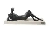Liegender weiblicher Akt by Ruth Trobe, 1960, bronze, sold Jun 2016
