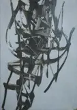 Gest' (Geste) by Teresa Tyszkiewicz, 1966, oil on canvas, sold Jun 2016