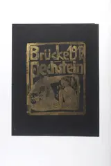 Titelholzschnitt für den Umschlag der Brücke-Jahresbeigabe by Otto Mueller, 1912, woodcut, sold Dec 2015