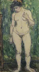 Ohne Titel (Weiblicher Akt) by Christian Rohlfs, 1910, oil on canvas, sold Dec 2015