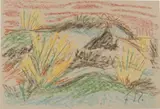 Künstlerpostkarte 'Dünen by Franz Radziwill, 1923, pencil, sold Dec 2015