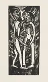 Liebespaar by Karl Schmidt-Rottluff, 1918, woodcut, sold Dec 2015