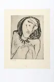 Weiblicher Akt by Karl Schmidt-Rottluff, 1915, drypoint, sold Dec 2015