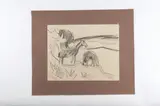 Zwei Pferde by Karl Schmidt-Rottluff, 1919, pencil, sold Dec 2015
