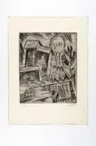 Gärtnerhaus by Karl Schmidt-Rottluff, 1921, drypoint, sold Dec 2015