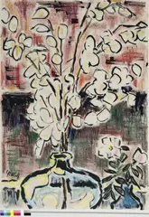 Judastaler in Glasvase by Karl Schmidt-Rottluff, 1965, chalk, sold Dec 2015