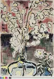 Judastaler in Glasvase by Karl Schmidt-Rottluff, 1965, chalk, sold Dec 2015