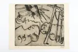 Wald und Sonne by Karl Schmidt-Rottluff, 1920, drypoint, sold Dec 2015