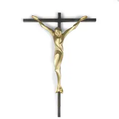 Kruzifix by Ferdinand Parpan, 1956, bronze, sold Dec 2015