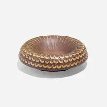 Farsta bowl by Wilhelm Kåge, 1957, glazed stoneware, sold Nov 2022
