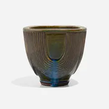 Farsta vase by Wilhelm Kåge, 1969, glazed stoneware, sold Nov 2022