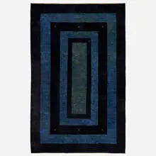 Medium pile carpet by Ingegerd Silow, c. 1950, hand-knotted wool, sold Nov 2022