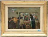 Gesellschaft by Heimo Schöllkopf, 1913, oil on board, offered Jun 2025